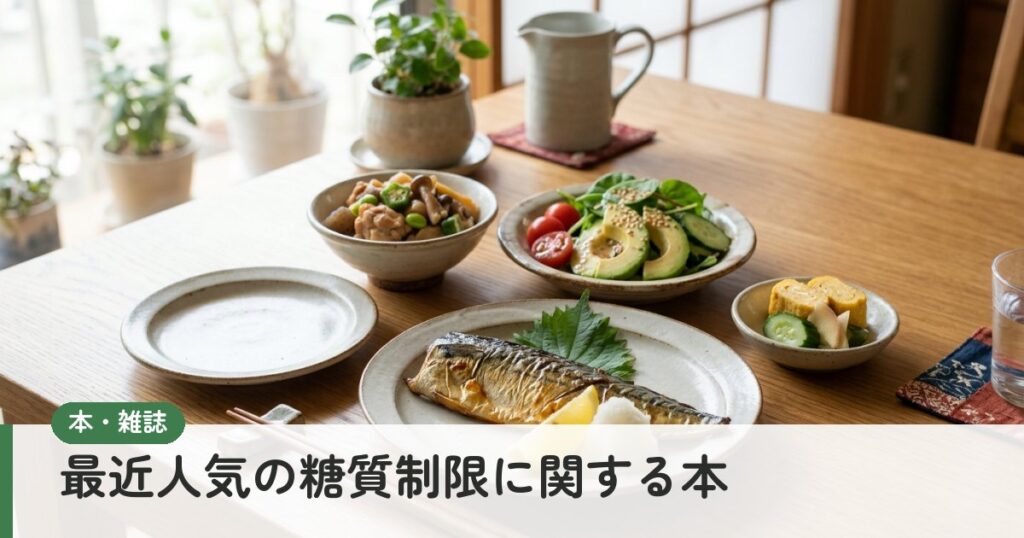 最近人気の糖質制限に関する本