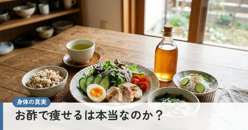 お酢で痩せるは本当なのか？