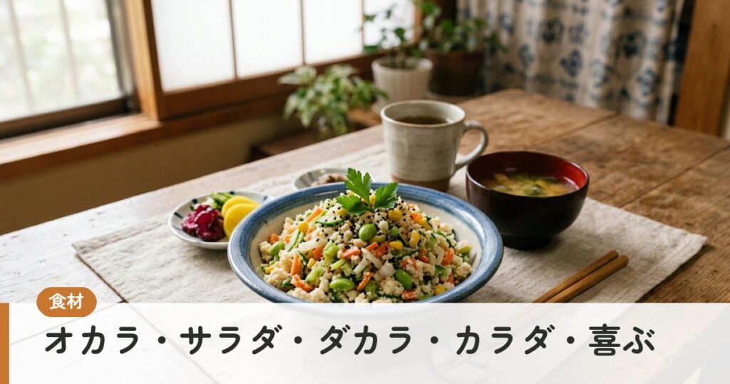 オカラ・サラダ・ダカラ・カラダ・喜ぶ