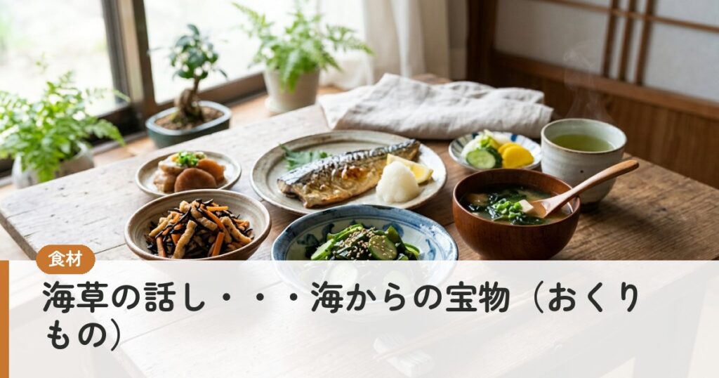 海草の話し・・・海からの宝物（おくりもの）