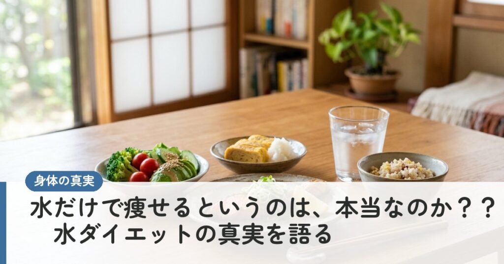 水だけで痩せるというのは、本当なのか？？　水ダイエットの真実を語る